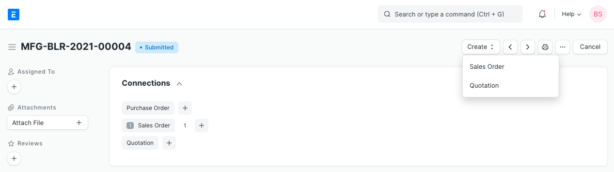 blanket order dashboard