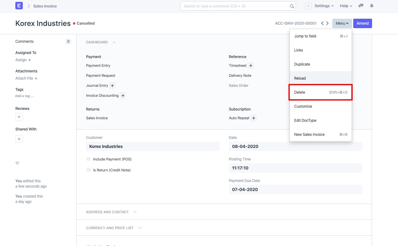 cancel delete submitted doc 2