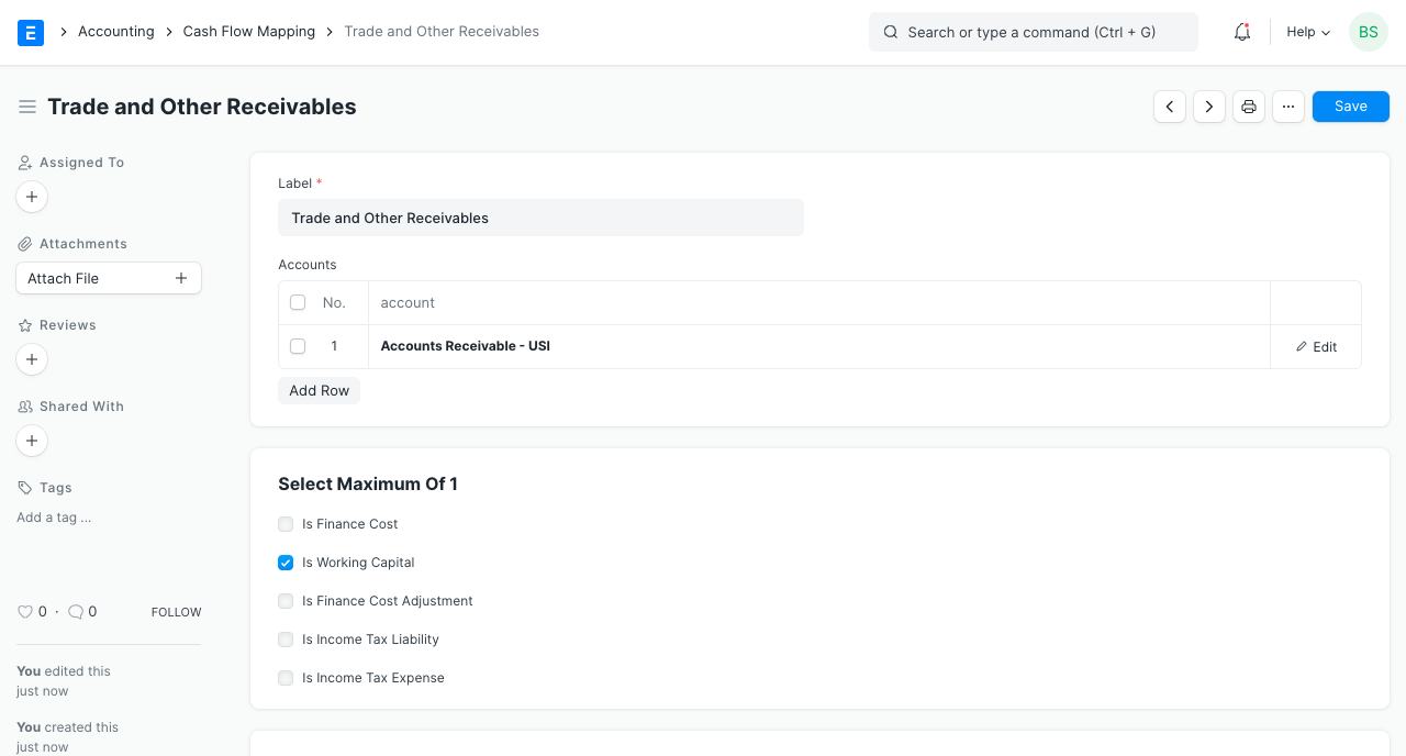 cash flow mapping for receivables