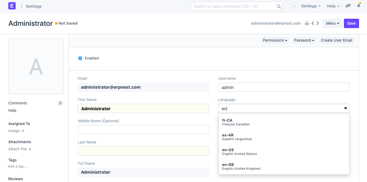 customize set language 3