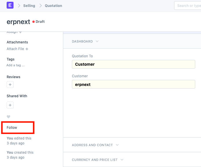document follow how to follow