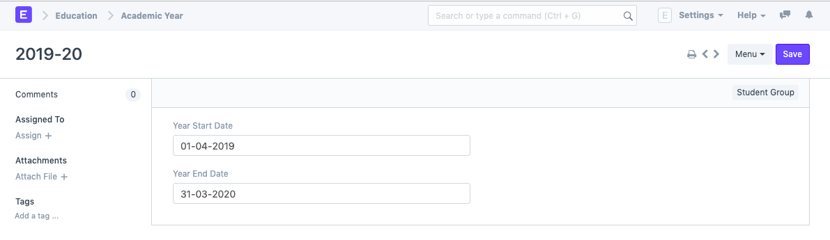 education academic year 2