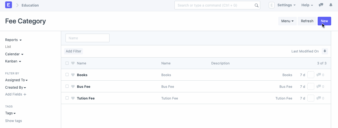 education fee category 2