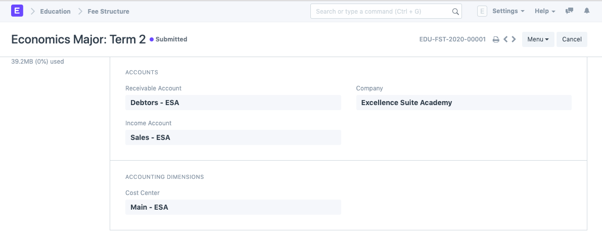 education fee structure 3