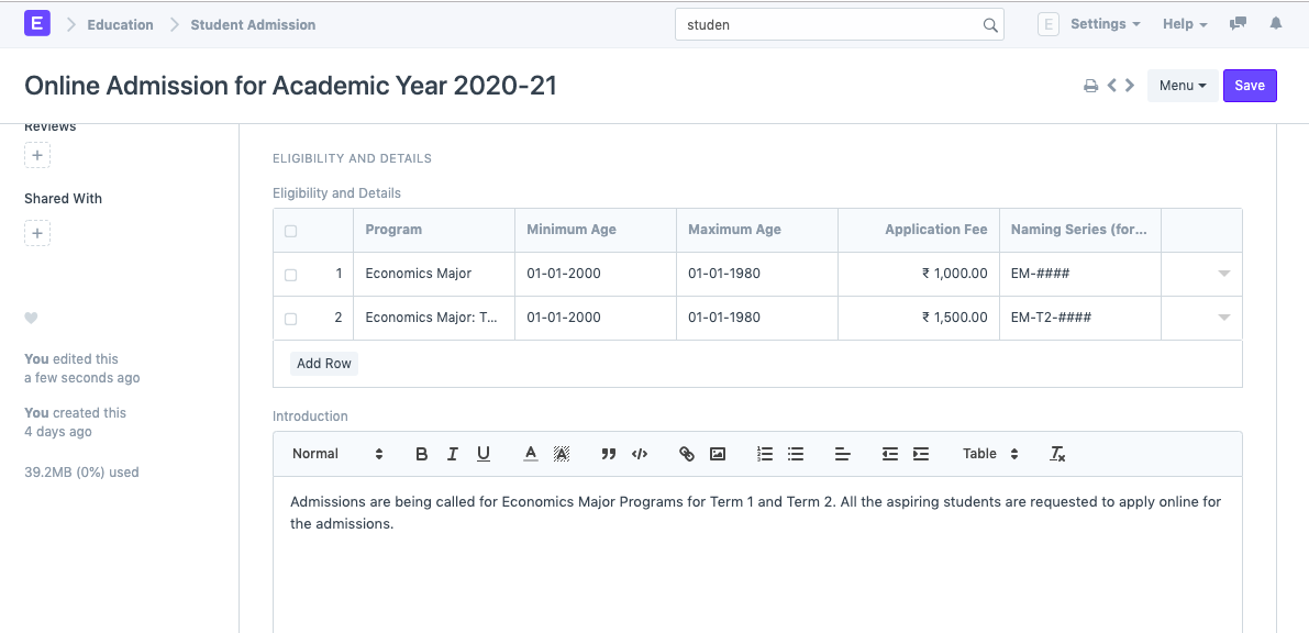 education student admission 3
