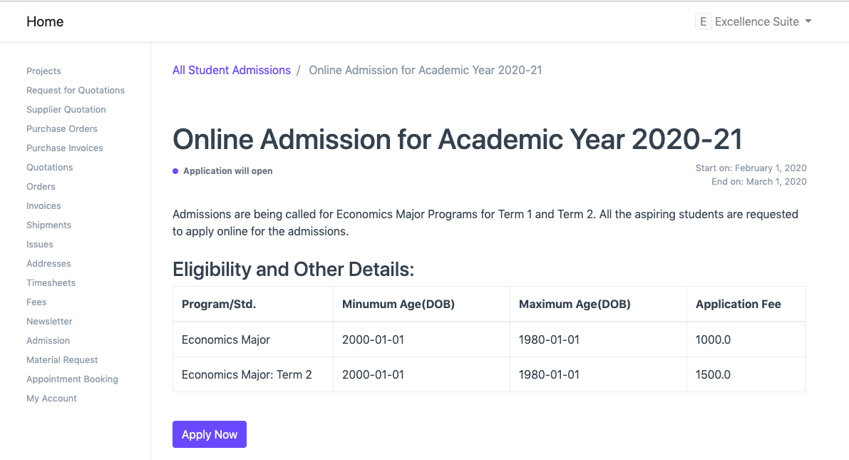 education student admission 5
