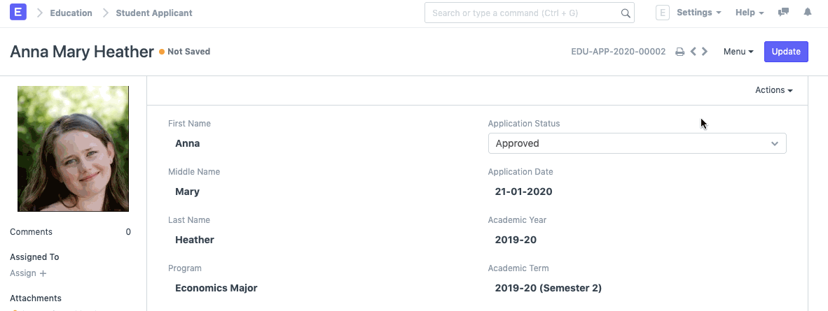 education student applcant 6