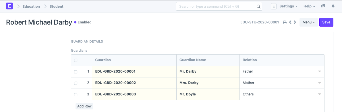 education student guardian