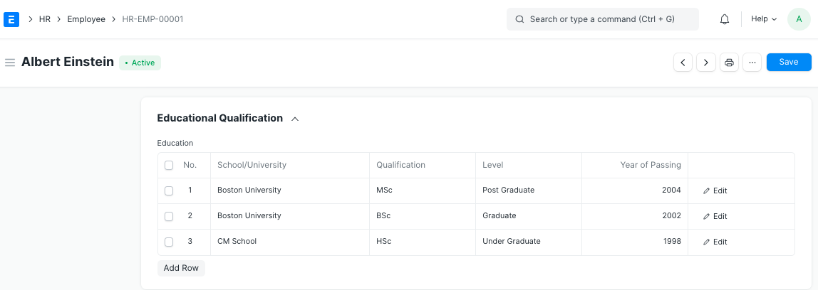 educational qualification