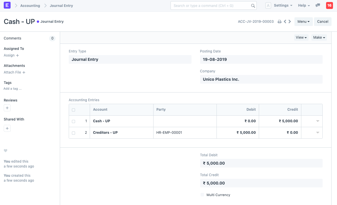employee advance journal entry2