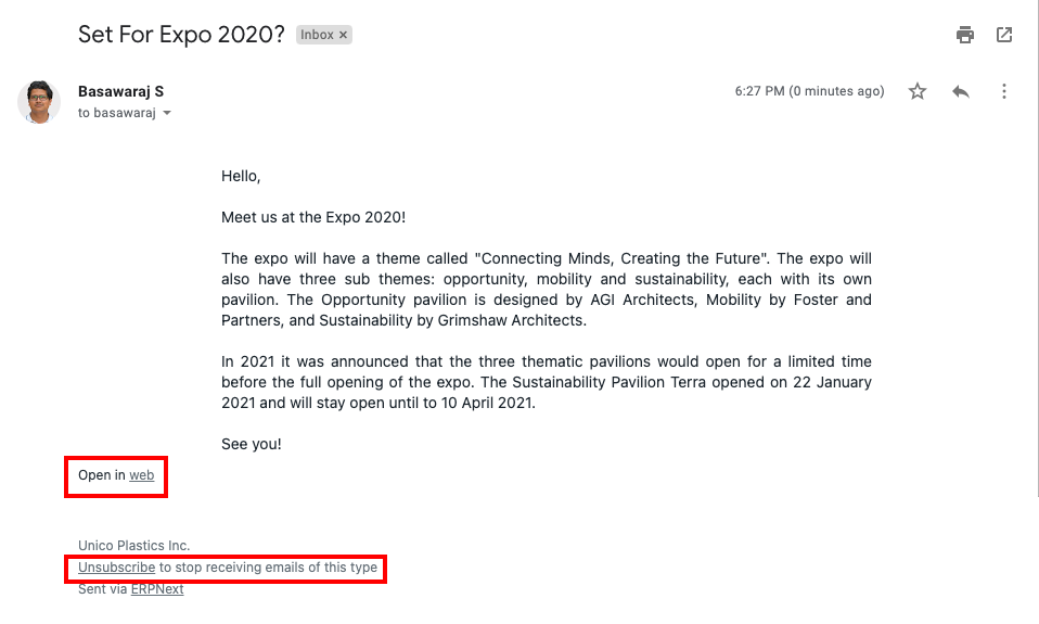 newsletter doc web link