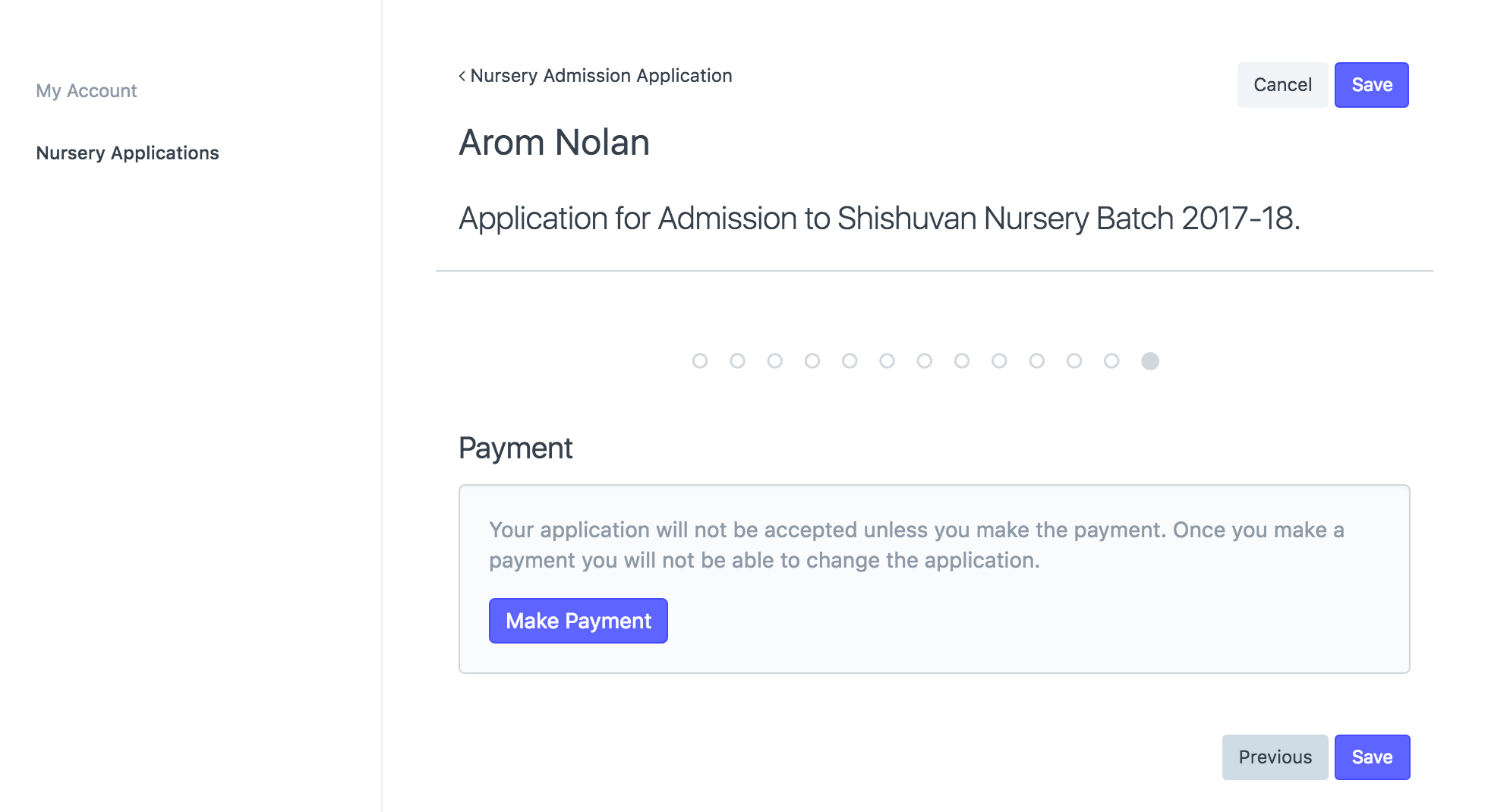 payment in webform