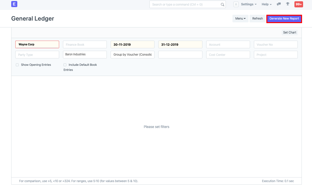 prepared report generate
