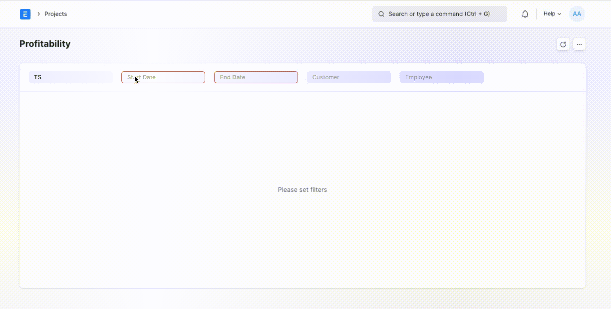 profitability report