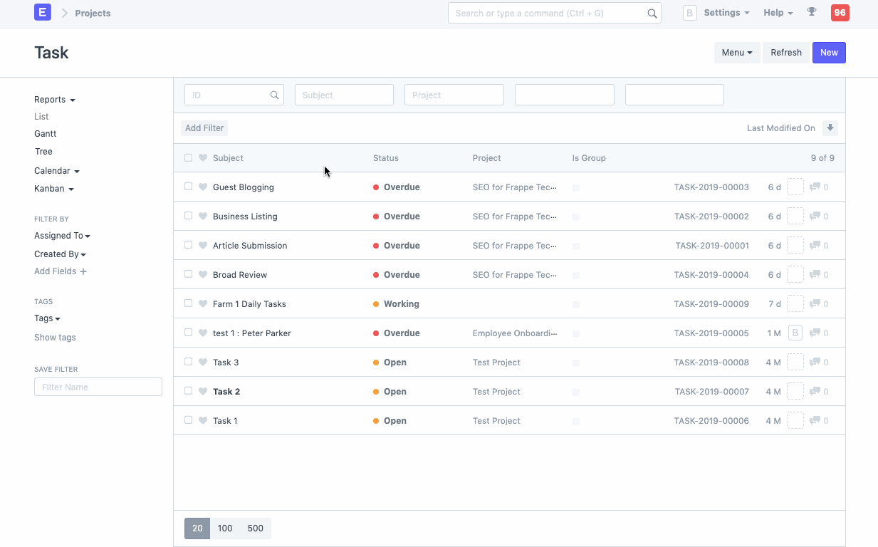 project gantt customize form 1