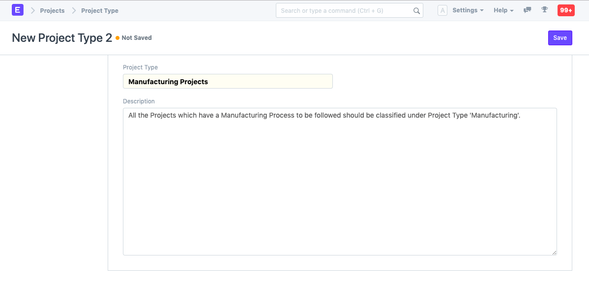 projects project type1