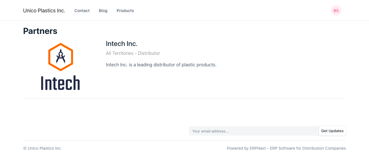 sales partner listing