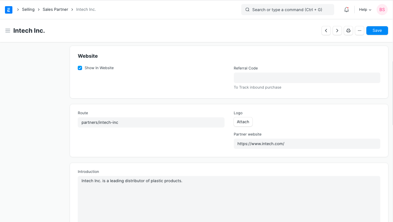 sales partner website