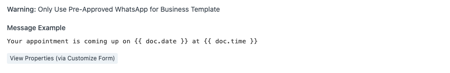 twilio pre approved message