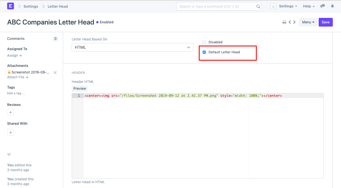 using print format 1