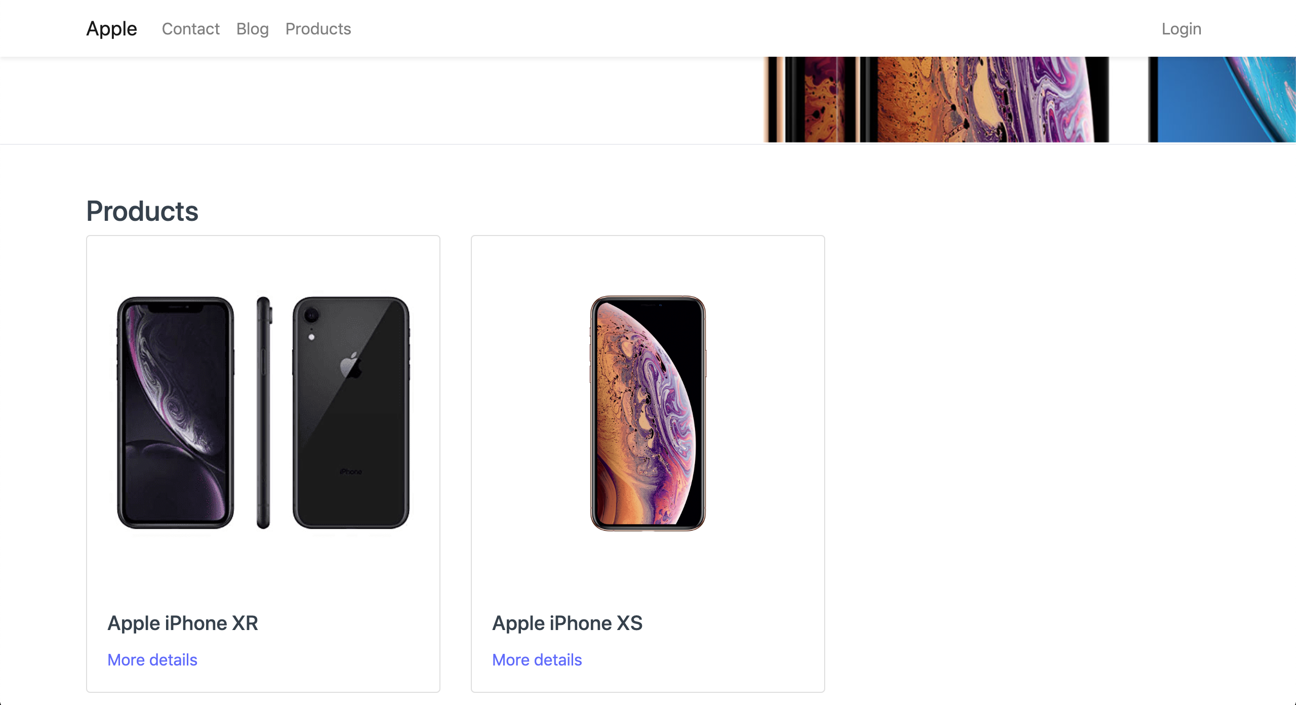 website featured products